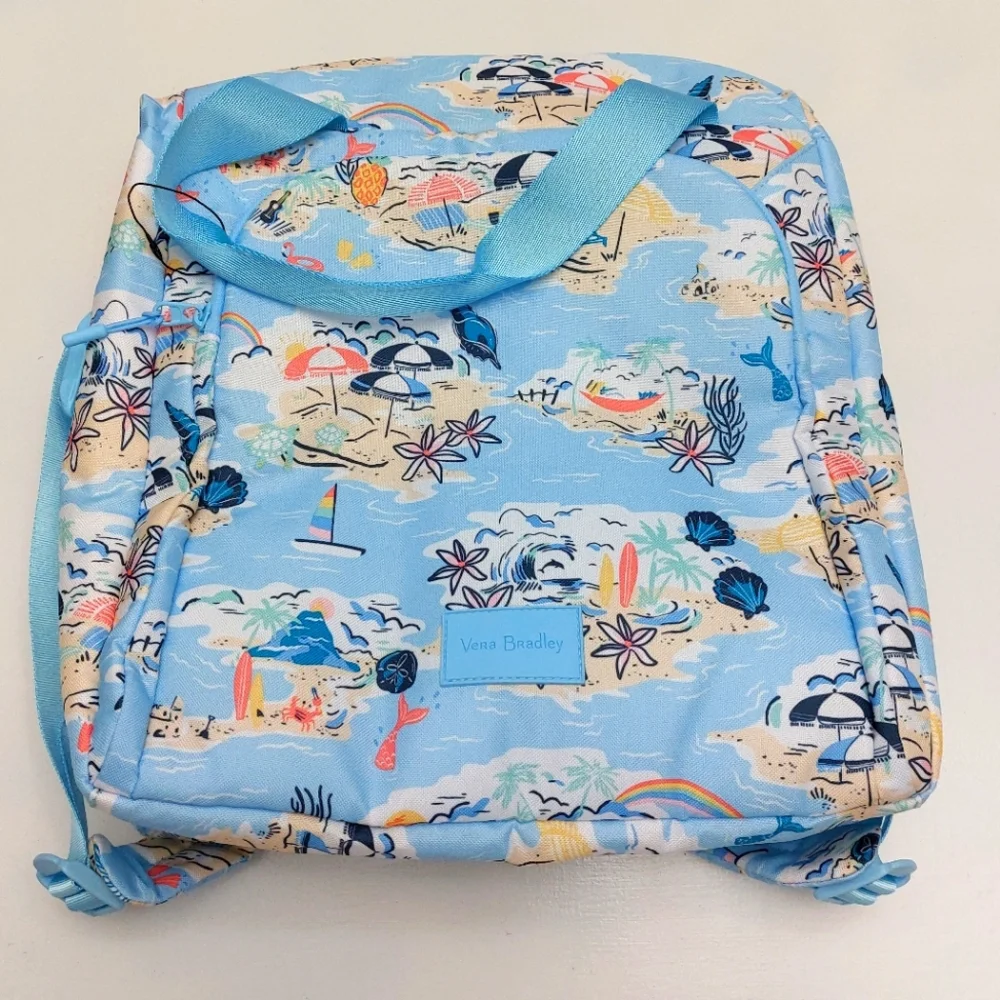 Vera Bradley Lighten Up Cooler Backpack Beach Treasures